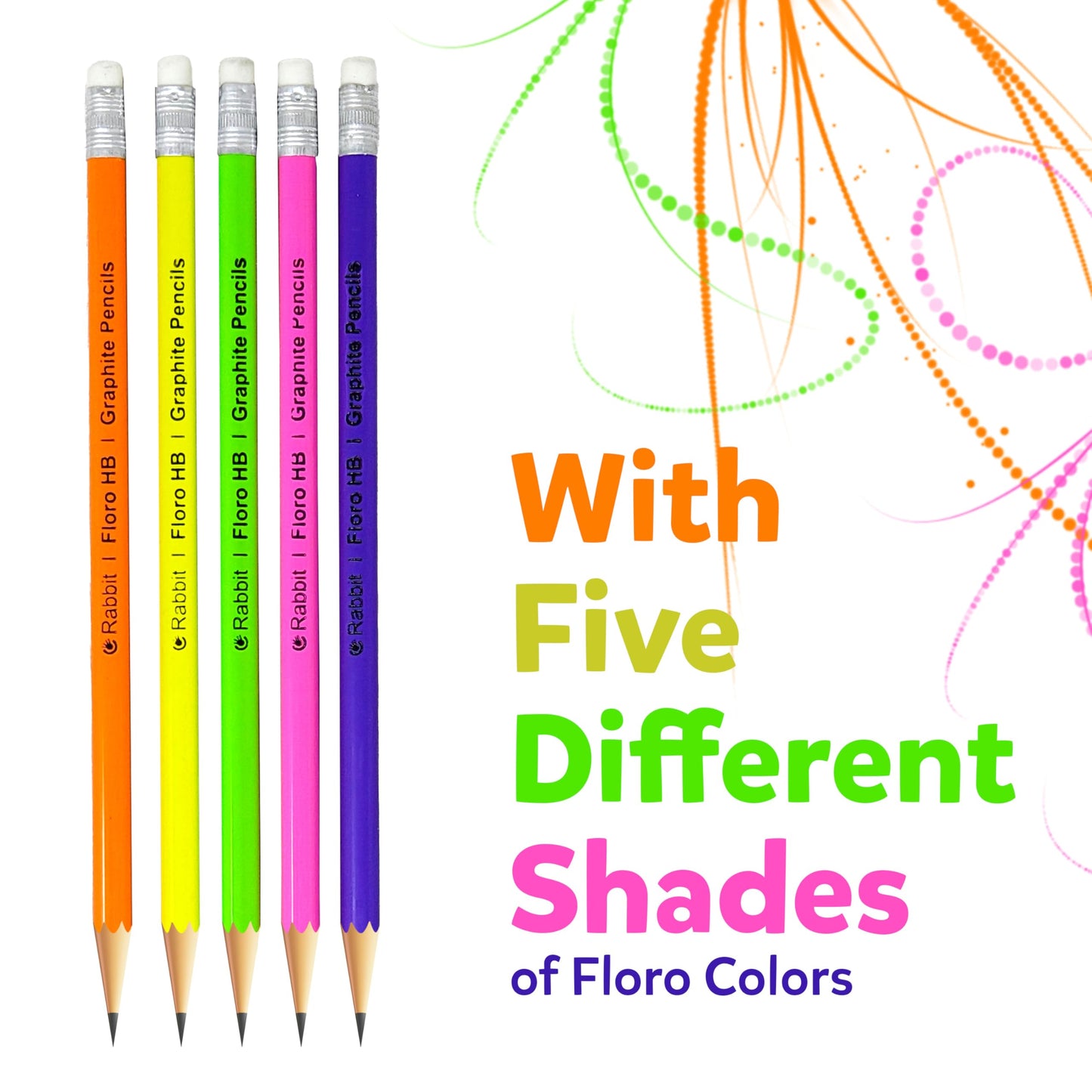 Floro Graphite Hb Pencil , Extra Dark Pencils -Pack Of 100