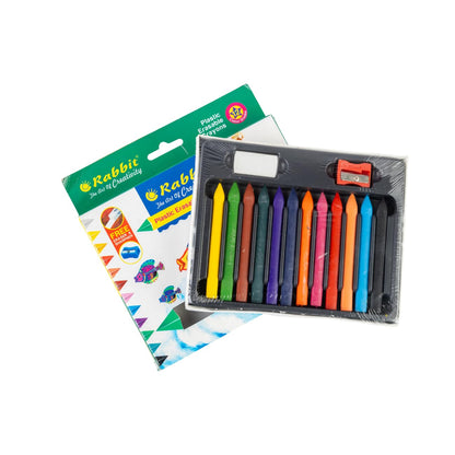 Erasable Plastic Crayons Pack of 2