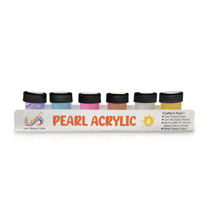 Acrylic Colours | 6 Colours x 20 ml(Pearl Color
