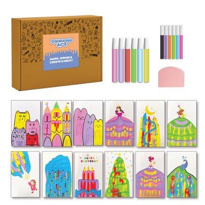 Squeegee & Scratch Art Kit