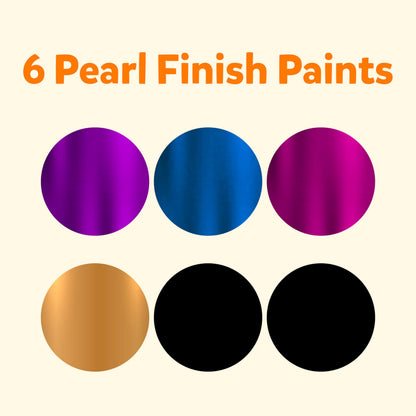 Acrylic Colours | 6 Colours x 20 ml(Pearl Color