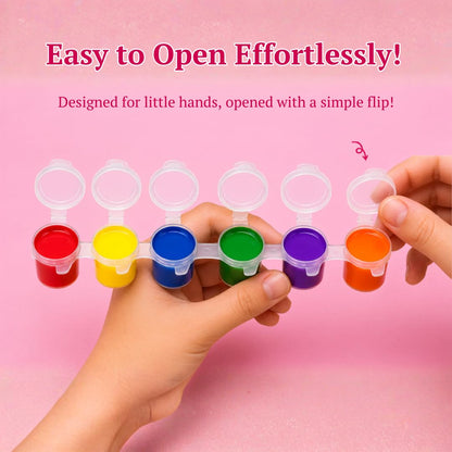 960 Indiviual Pots 3ml Plastic Containers(Pack of 160 Chain Packs)| Refillable Paint Pots