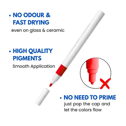 Acrylic Paint Markers - Set of 12