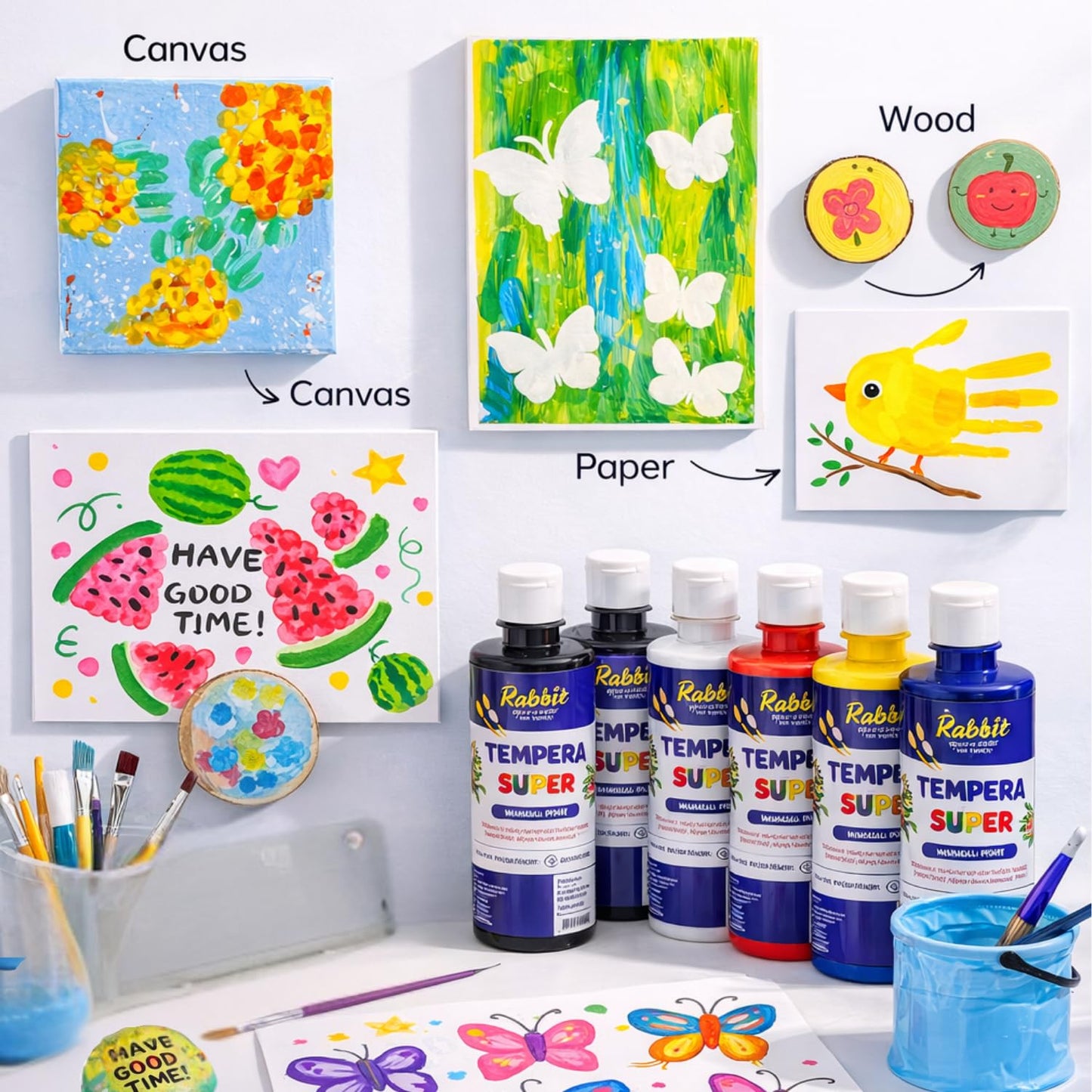 Tempera Color-500ML-6 pack (Neon Combo)