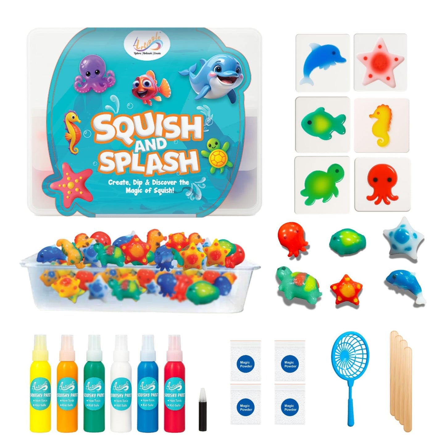 Squish N Splash 3D Art Kit