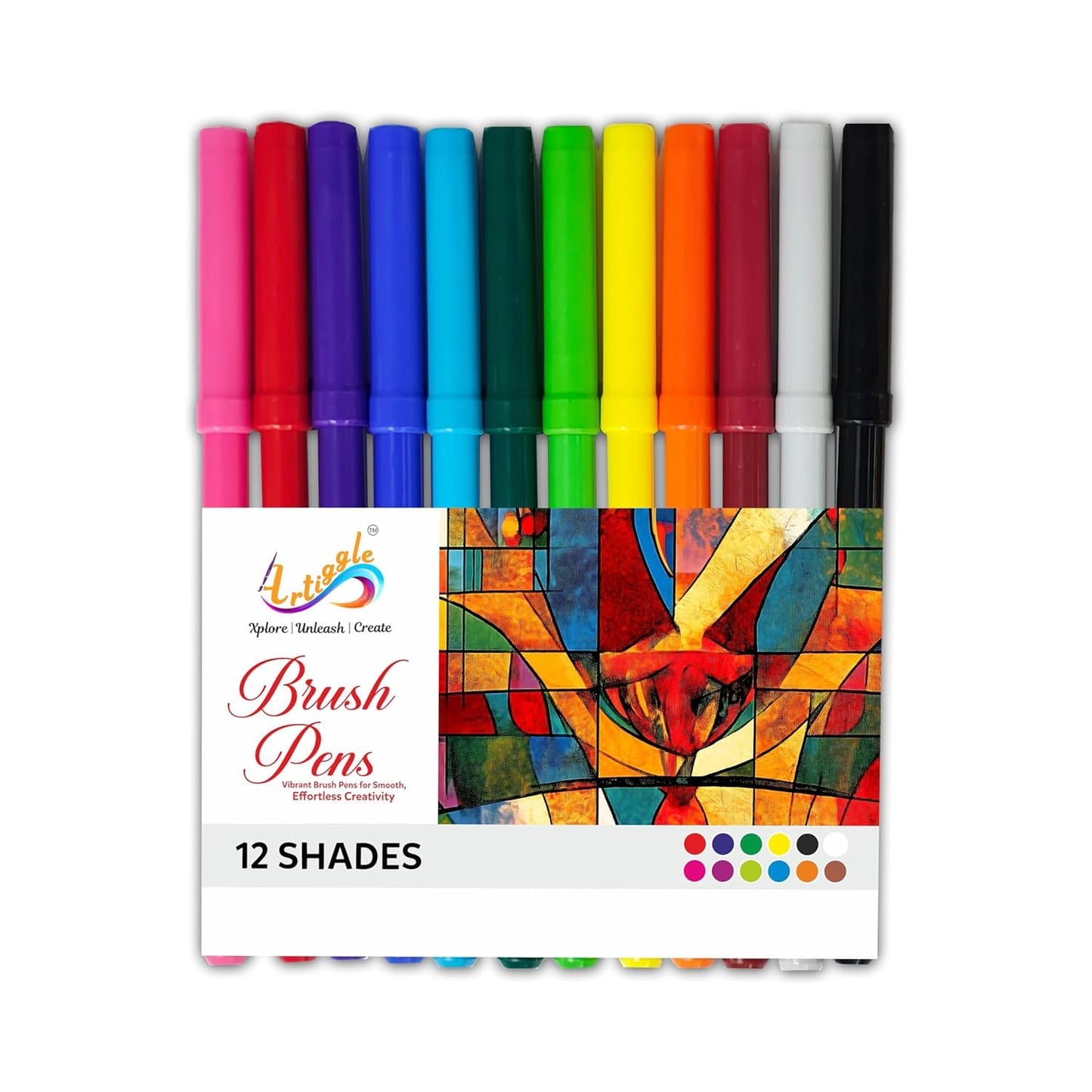 12 Shades Brush Pen Pack