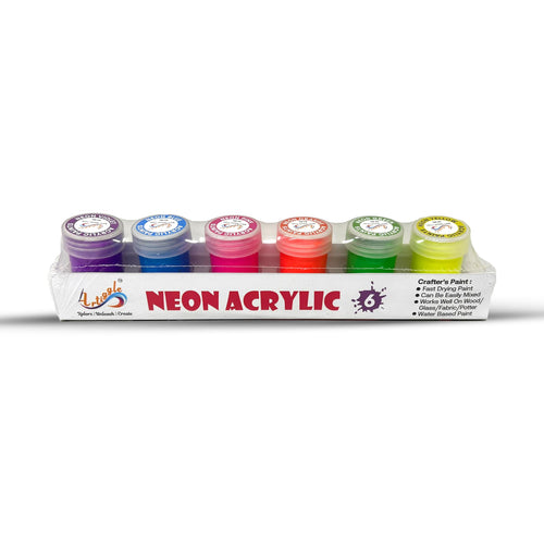 Acrylic Neon  Colours | 6 Colours x 20 ml (Neon)