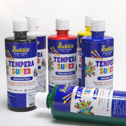 Tempera 500ml Primary Set,6 Colours