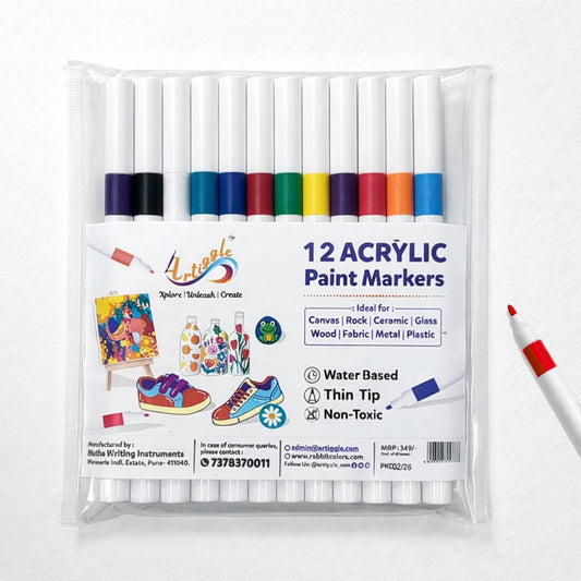 Acrylic Paint Markers - Set of 12