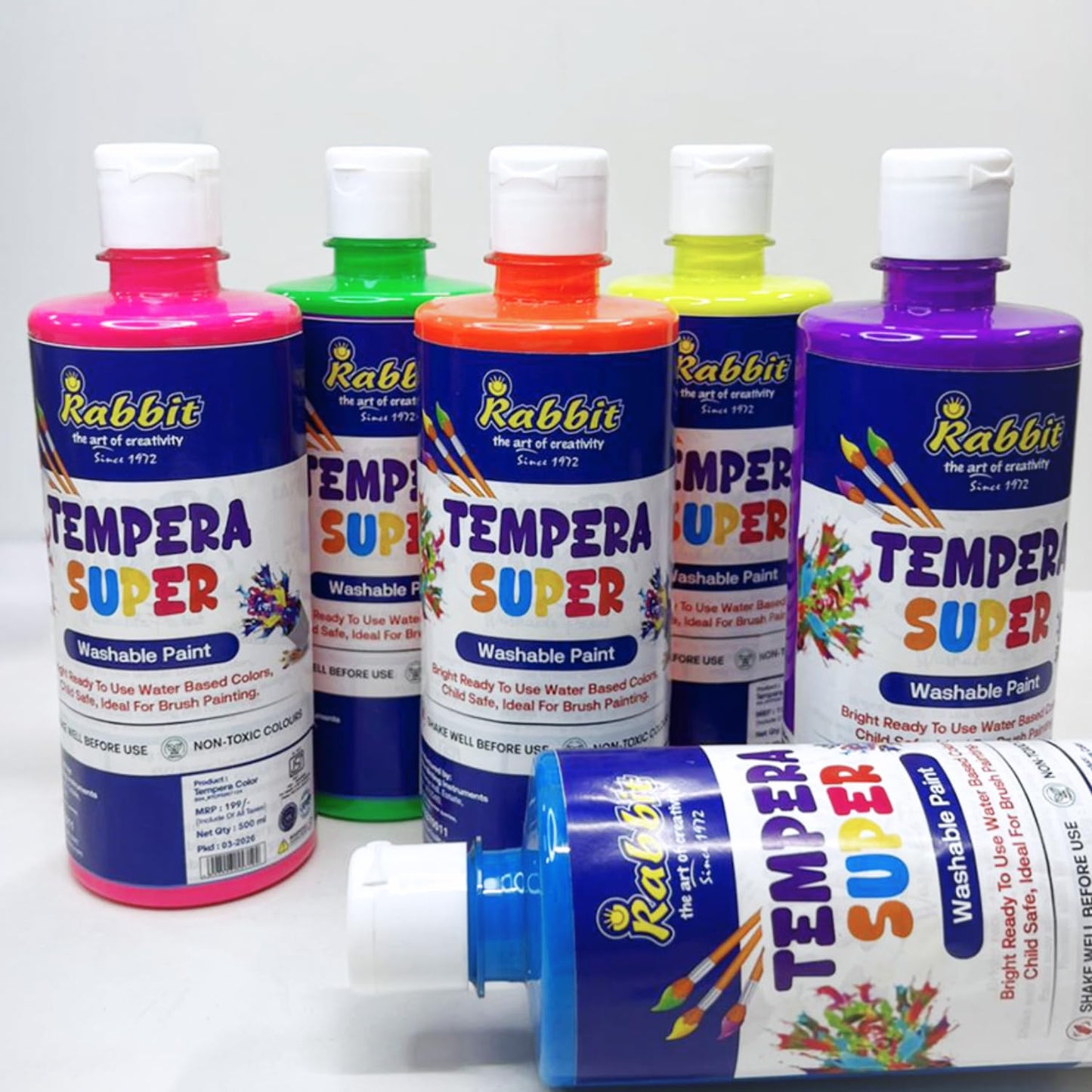 Tempera Color-500ML-6 pack (Neon Combo)
