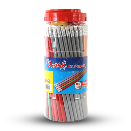 Pearl Rubber Tipped Pencils Set of 50 in Jar