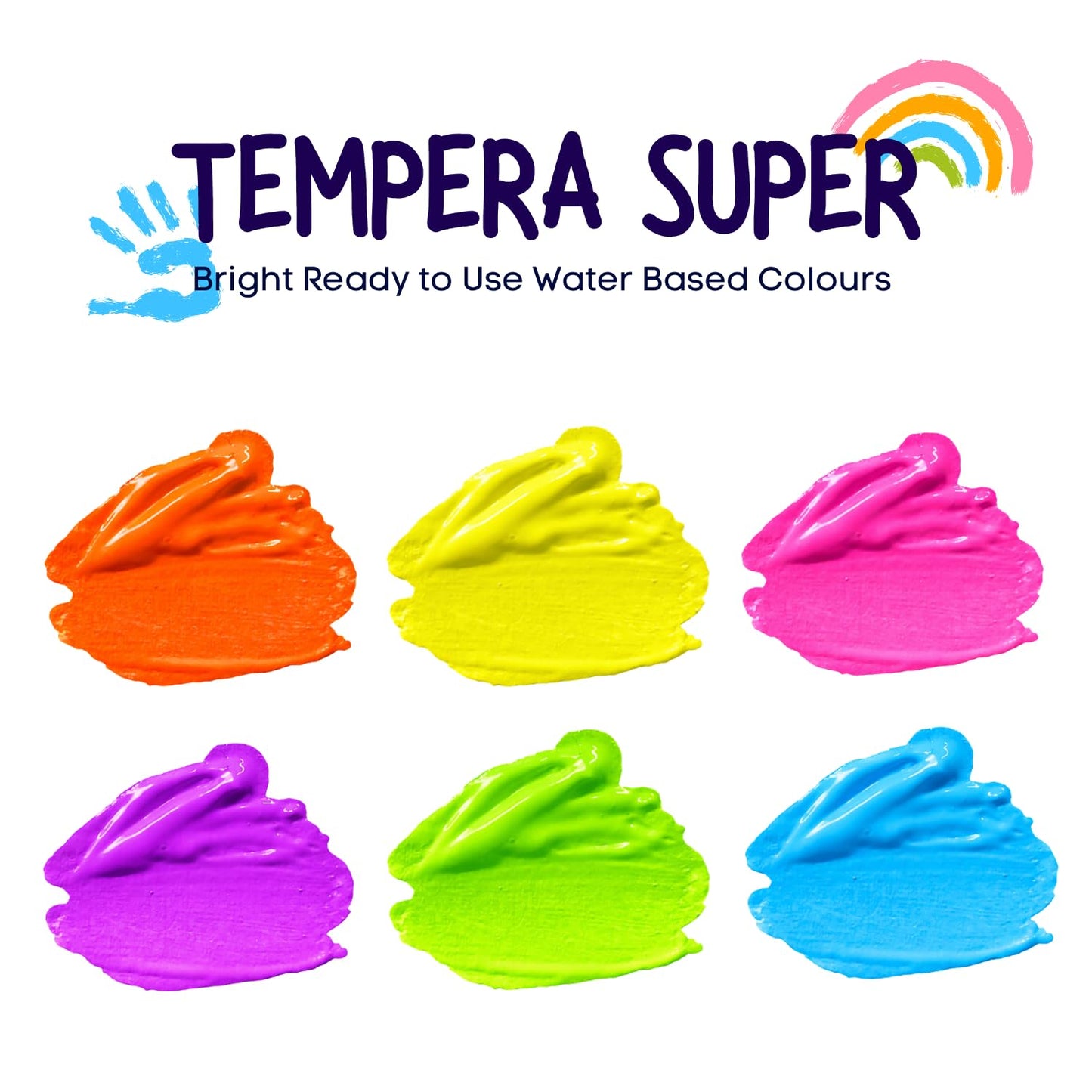 Tempera Color-500ML-6 pack (Neon Combo)
