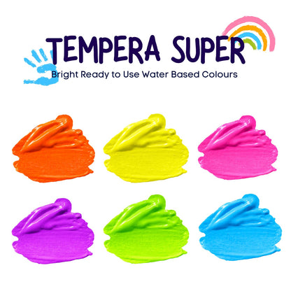 Tempera Color-500ML-6 pack (Neon Combo)