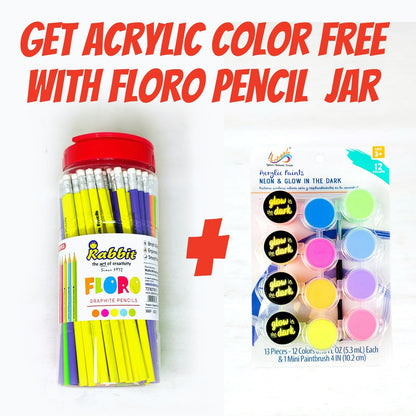 Floro Graphite Hb Pencil , Extra Dark Pencils -Pack Of 100