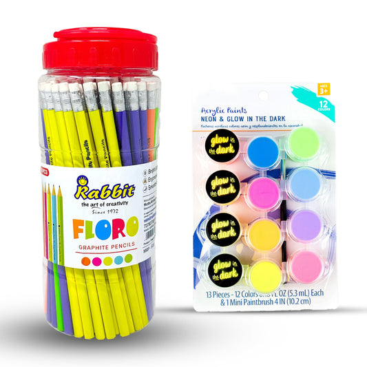 Floro Graphite Hb Pencil , Extra Dark Pencils -Pack Of 100