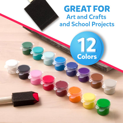 Tempera Paint Set 12 Colours 36ml Each