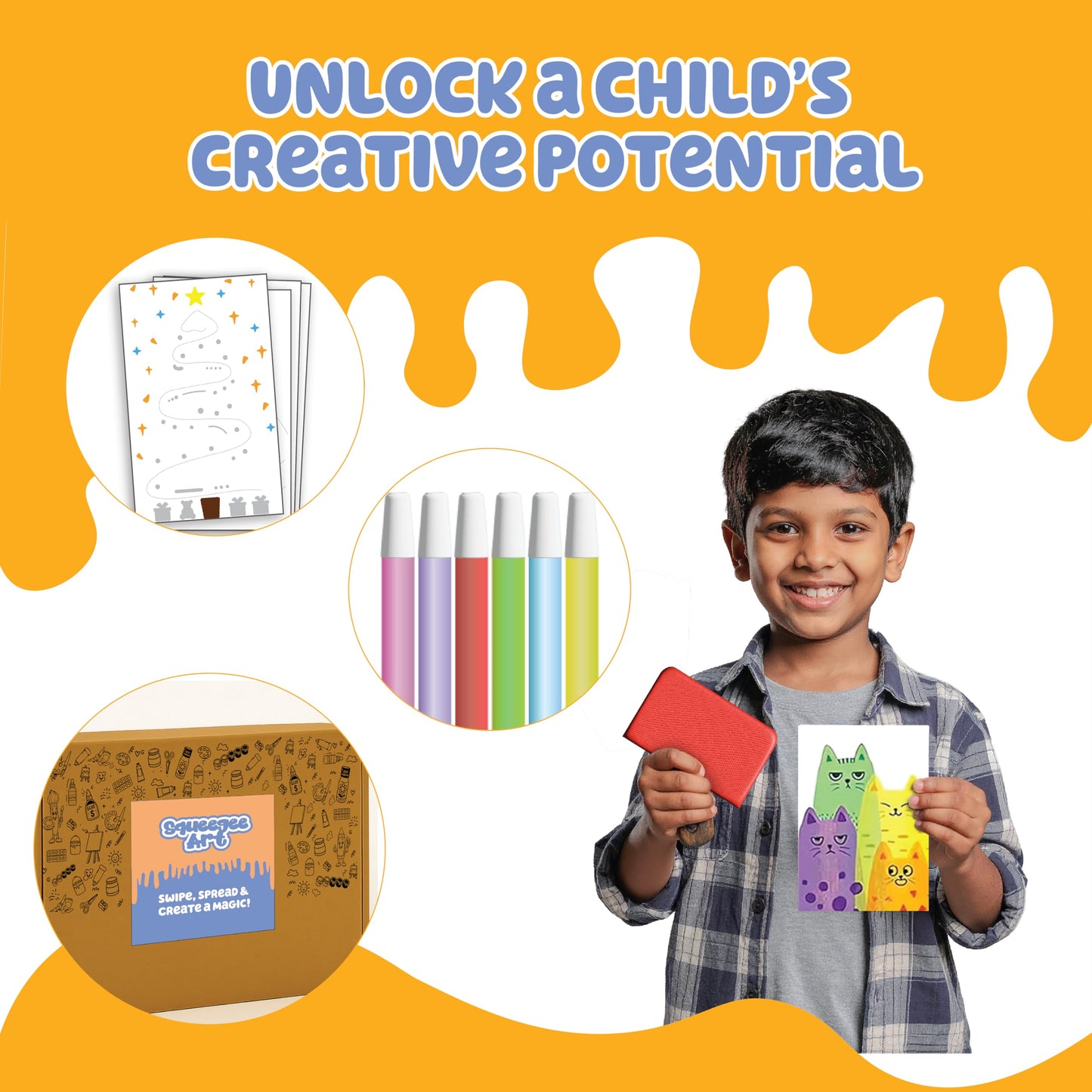 Squeegee & Scratch Art Kit