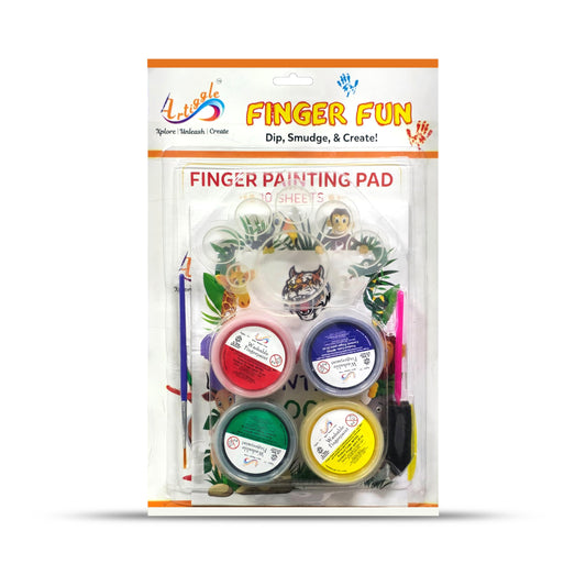 Finger Paints | Pack Of 4 Vibrant Colours ,25ml each