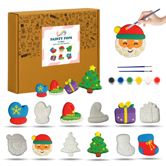PaintyPOPs DIY Mould Ceramic Painting Kit  (Xmas Edition)