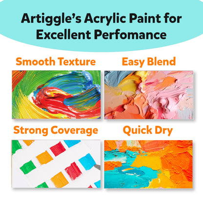 Acrylic Neon  Colours | 6 Colours x 20 ml (Neon)