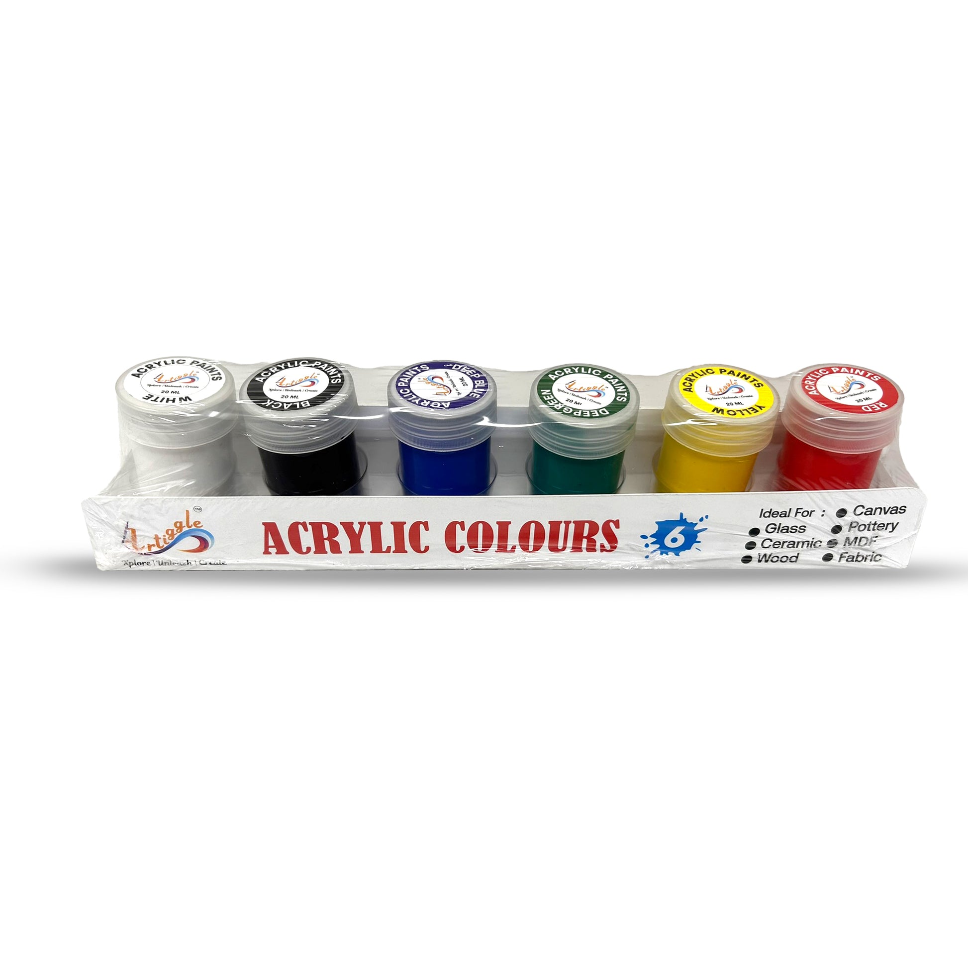 acrylic colours 6 shades