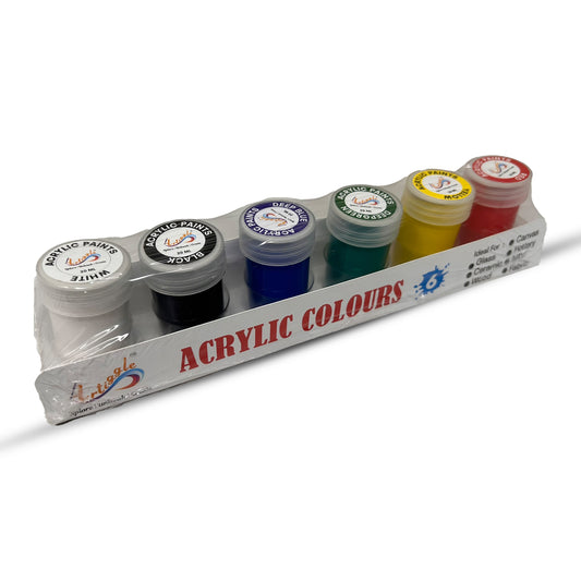 acrylic colours 6 shades