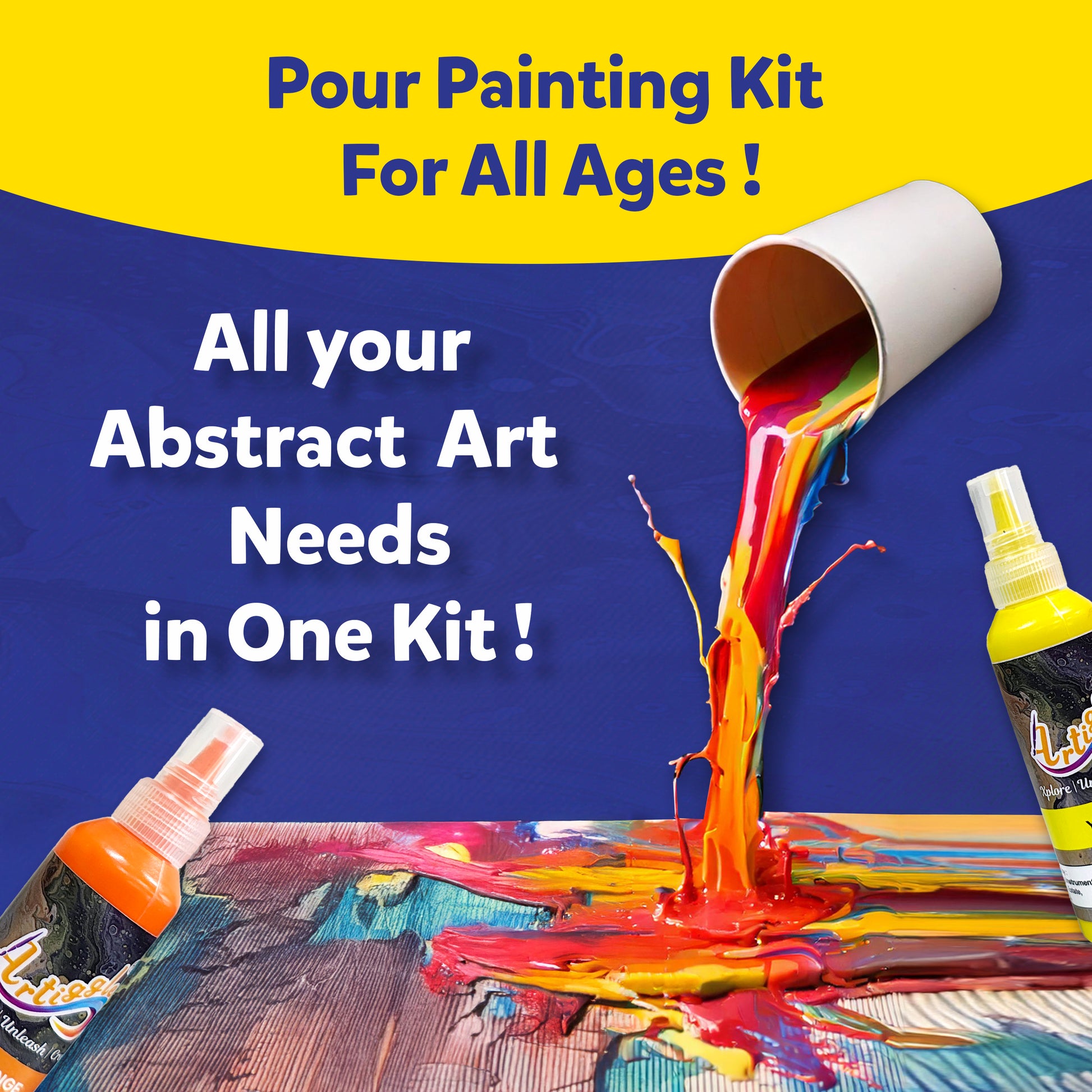 pour painting kit for all ages