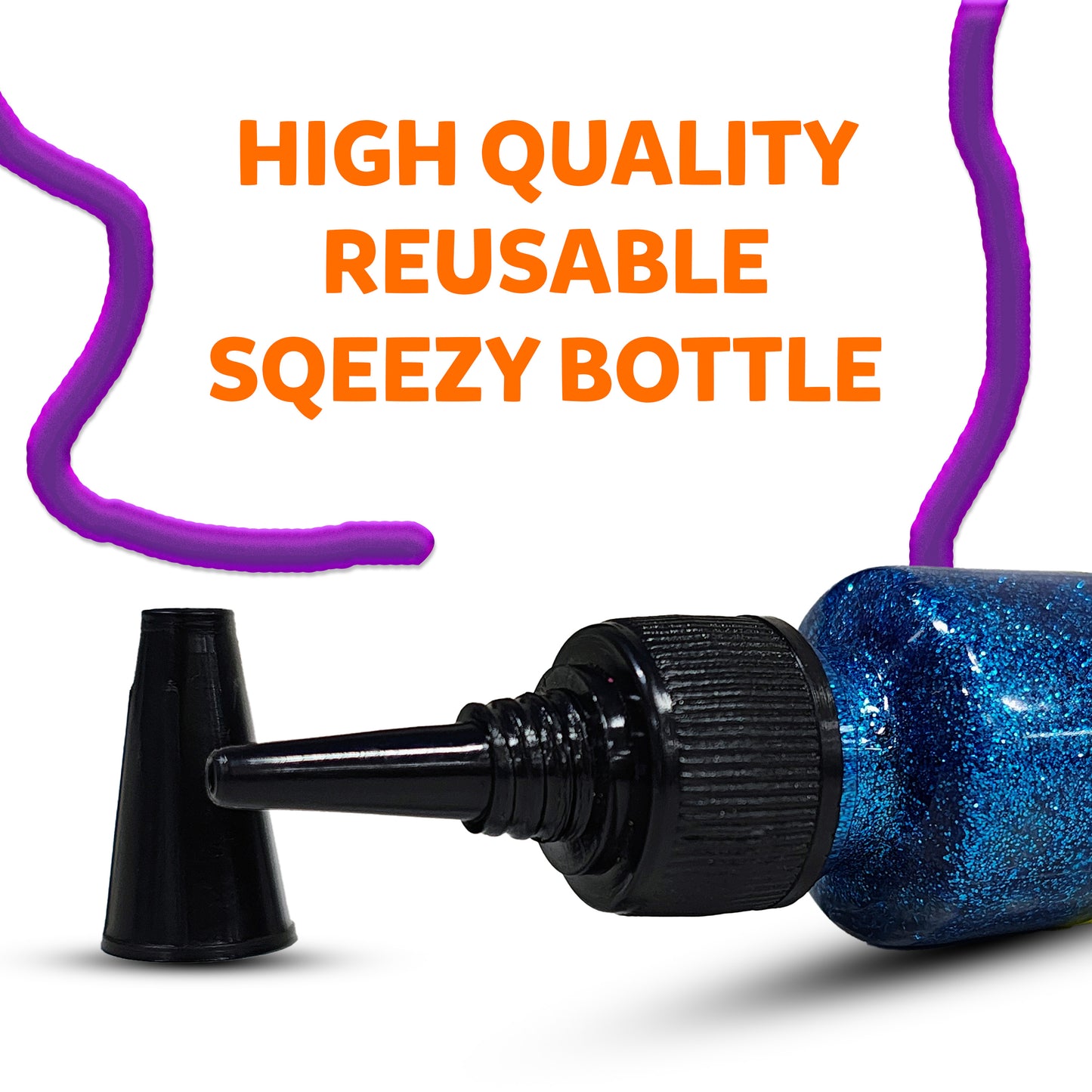 Glitter Glue Art Sparkle Colours