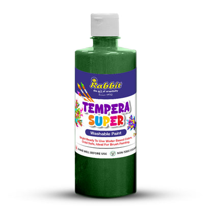 green primary tempera colours