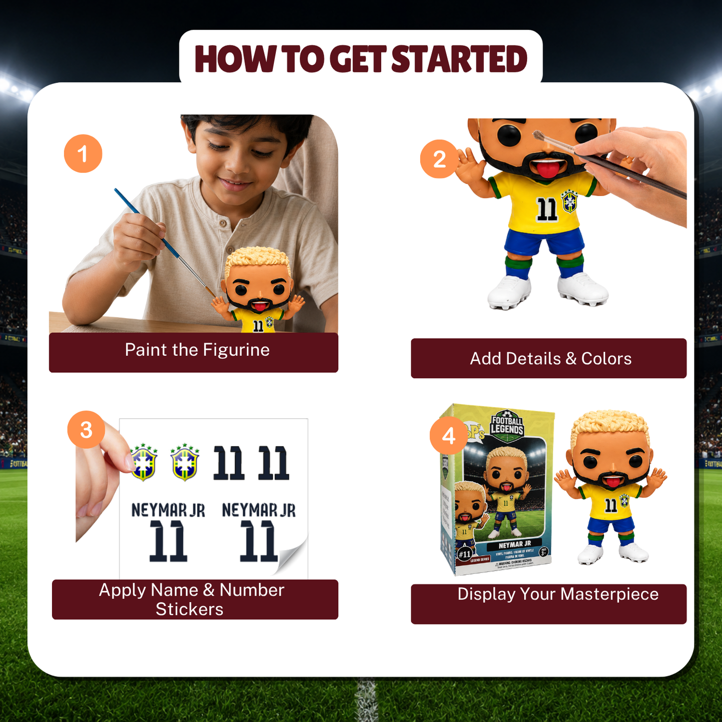 POPS Neymar Jr. DIY Figurine