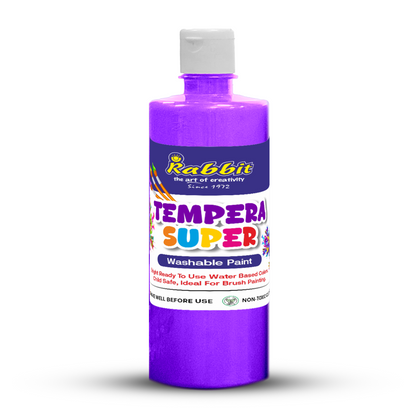 violet neon tempera colours