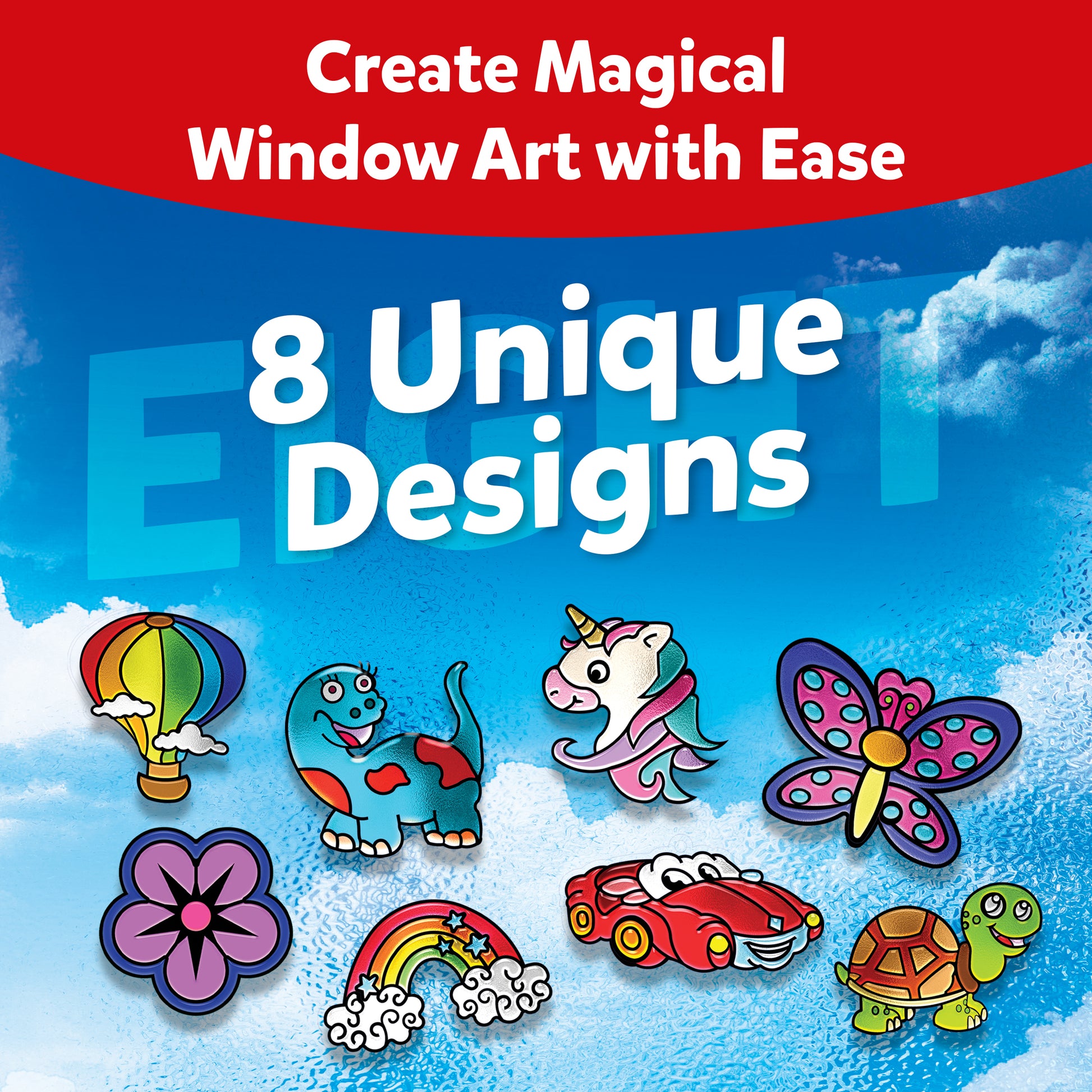 window art paint kit 8 unique designs