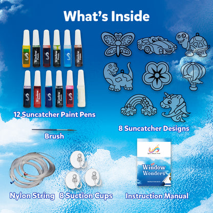 What's inside window art paint kit