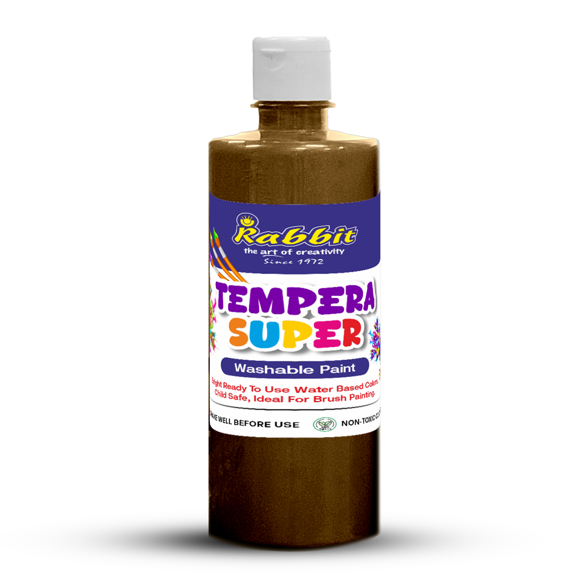 brown tempera colours