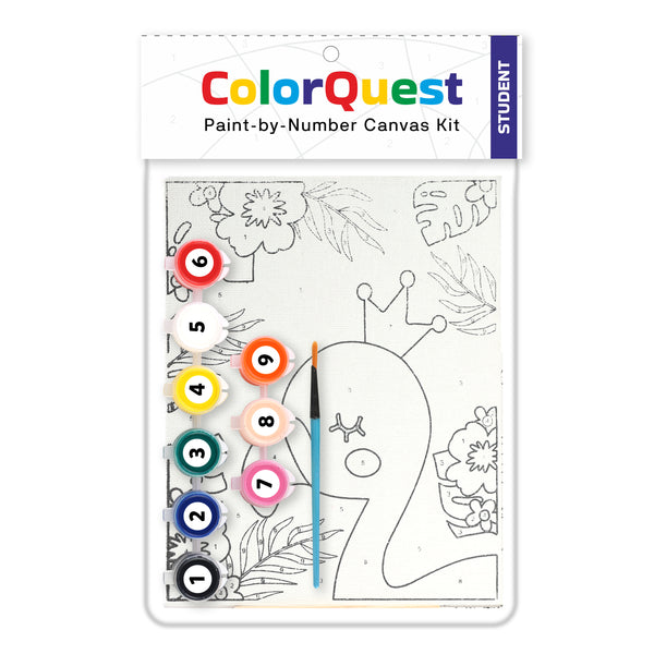 paint by number canvas kit student pack