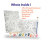 paint by number canvas kit student pack