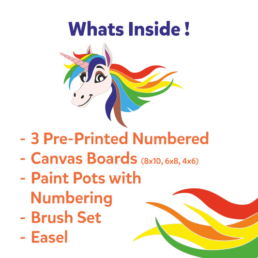 paint by number canvas kit student pack