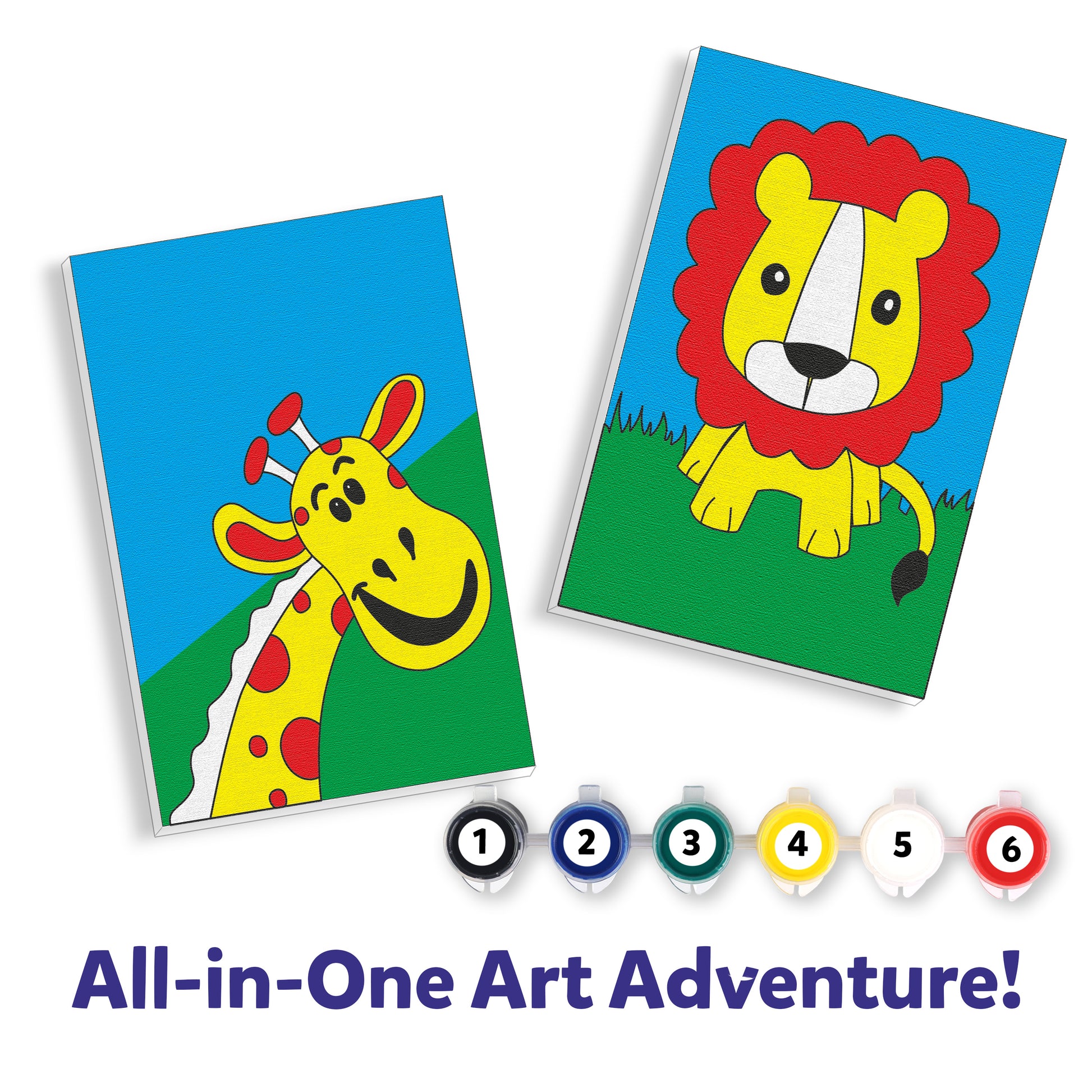 paint by number canvas kit student pack