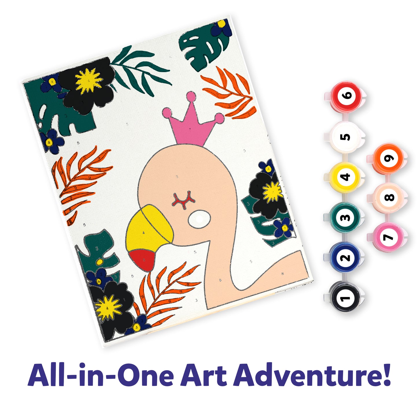 paint by number canvas kit student pack