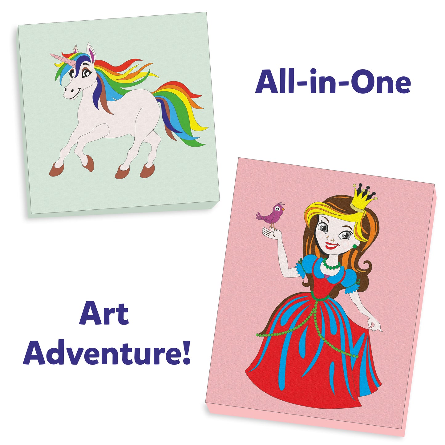 paint by number canvas kit student pack