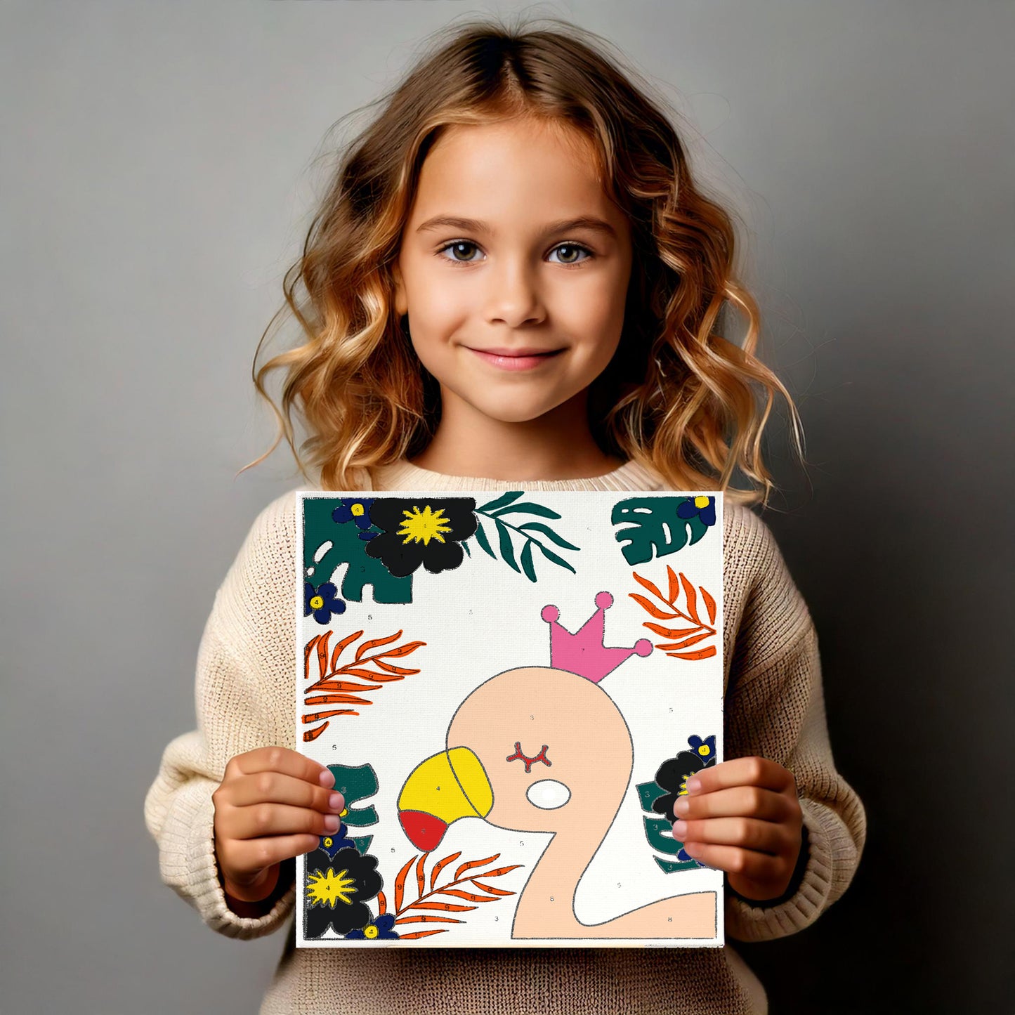 paint by number canvas kit student pack