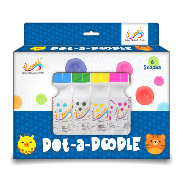 6 shades dot a doodle paint kit